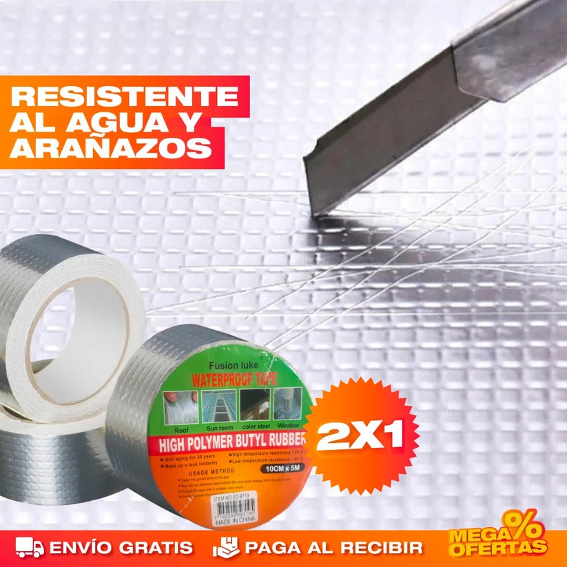 2x1 CINTA IMPERMEABLE REPARA FUGAS (10 METROS)