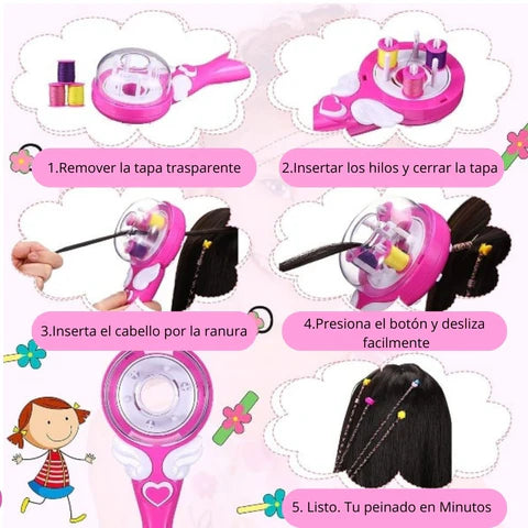 Trenzadora Automática para Niñas – Peinados Fáciles