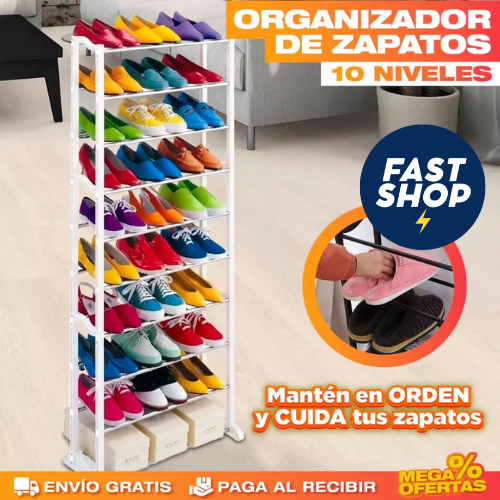 ORGANIZADOR DE ZAPATOS 10 NIVELES