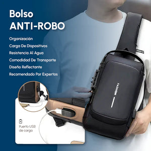 BOLSO INTELIGENTE ANTIROBO CON PUERTO DE CARGA